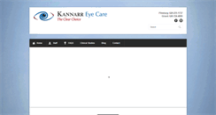 Desktop Screenshot of kannarreyecare.com