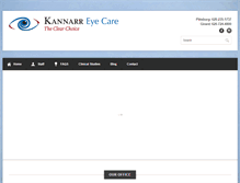 Tablet Screenshot of kannarreyecare.com